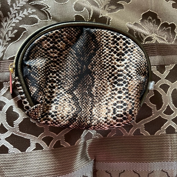 NWOT Mini Satin Coin Purse w/ Snakeskin Print - Picture 6 of 6